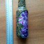Decorative bottle, Decoupage. Handmade. Decorated Flowers. Mediterranean kitchen decor. Floral. Home