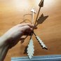 Artwork / Choice of way. Heart or calculation / handmade, hanging wooden arrow