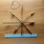 Artwork / Choice of way. Heart or calculation / handmade, hanging wooden arrow