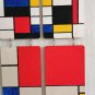 Geometric Art - Mondrian Wall Hanger - Modern Concept Decoration - Plywood Decor