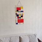 Geometric Art - Mondrian Wall Hanger - Modern Concept Decoration - Plywood Decor