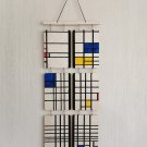 Wall hanging - Mondrian - Wall Art multi - Geometric Art - Plywood Decor - Abstract - Geometric