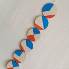 Wall hanging - Scandi Hygge Boho - Wall Hanging - Wall Art multi - Modern Hot orange and blue Decor Wall hanging - Scandi Hygge Boho - Wall Hanging - Wall Art multi - Modern Hot orange and blue Decor