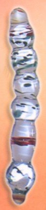 Tapered Curved Glass Bead Massager New