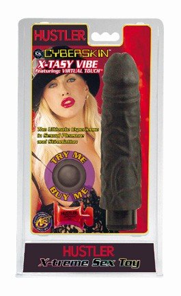 cyberskin realism vibrator (black)