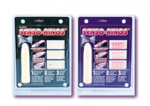 Senso Rings with Mini-vibrator -Clear