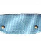 TonTubTim Pencil/ makeup brush case: Pin Striped Blue