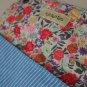TonTubTim Pencil/ makeup brush case: Pin Striped Blue