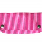 TonTubTim Pencil/ makeup brush case: Pin Striped Pink