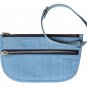 TonTubTim Duo zipper bag: Light Blue Jean-Black lining
