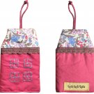 TonTubTim Home Sweet Home Key Holder / Key Fob (size s): Dark Pink