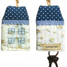 TonTubTim Home Sweet Home Key Holder / Key Fob (size s): Yellow