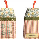 TonTubTim Home Sweet Home Key Holder / Key Fob (size s): Pin Stripe Orange