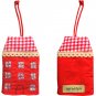 TonTubTim Home Sweet Home Key Holder / Key Fob (size L): Red