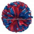 cheerleading pom pom 3/4*6" pom custom color baton dual-head on pair poms