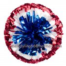 cheerleading pom pom 3/4*6" pom custom color baton dual-head on pair poms