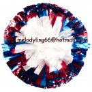 cheerleading pom pom 3/4*6" pom custom color baton dual-head on pair poms