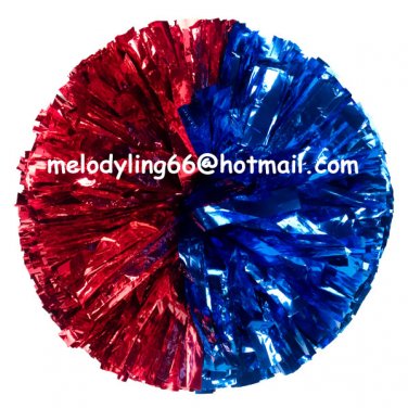 cheerleading pom pom 3/4*6" pom custom color baton dual-head on pair poms
