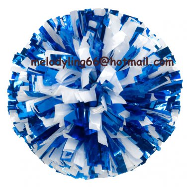cheerleading pom pom 3/4*6" pom custom color baton dual-head on pair poms