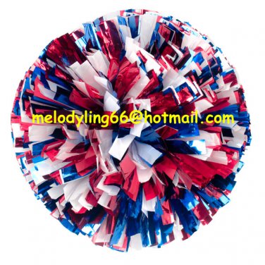 cheerleading pom pom 3/4*6" pom custom color baton dual-head on pair poms
