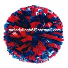cheerleading pom pom 3/4*6" pom custom color baton dual-head on pair poms