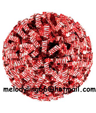 cheerleading pom pom 3/4*6" pom custom color baton dual-head on pair poms