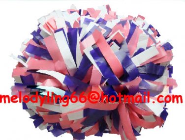 cheerleading pom pom 3/4*6" pom custom color baton dual-head on pair poms