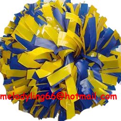 cheerleading pom pom 3/4*6" pom custom color baton dual-head on pair poms