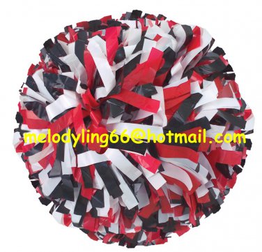 cheerleading pom pom 3/4*6" pom custom color baton dual-head on pair poms