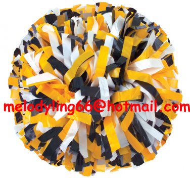 cheerleading pom pom 3/4*6" pom custom color baton dual-head on pair poms