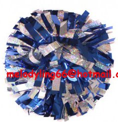 cheerleading pom pom 3/4*6" pom custom color baton dual-head on pair poms