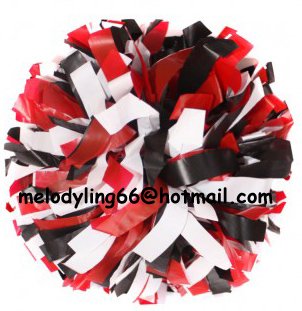 cheerleading pom pom 3/4*6" pom custom color baton dual-head on pair poms