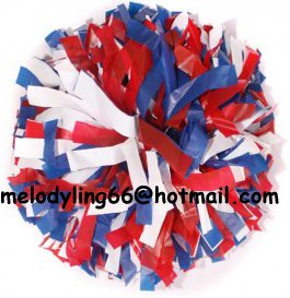 cheerleading pom pom 3/4*6" pom custom color baton dual-head on pair poms