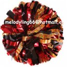 cheerleading pom pom 3/4*6" pom custom color baton dual-head on pair poms