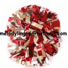 cheerleading pom pom 3/4*6" pom custom color baton dual-head on pair poms