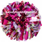 cheerleading pom pom 3/4*6" pom custom color baton dual-head on pair poms