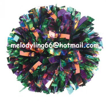 cheerleading pom pom 3/4*6" pom custom color baton dual-head on pair poms