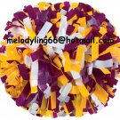 cheerleading pom pom 3/4*6" pom custom color baton dual-head on pair poms