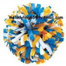 cheerleading pom pom 3/4*6" pom custom color baton dual-head on pair poms