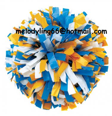 cheerleading pom pom 3/4*6" pom custom color baton dual-head on pair poms