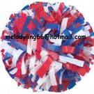 cheerleading pom pom 3/4*6" pom custom color baton dual-head on pair poms