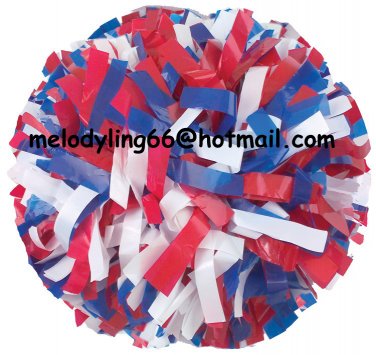 cheerleading pom pom 3/4*6" pom custom color baton dual-head on pair poms