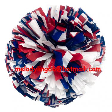 cheerleading pom pom 3/4*6" pom custom color baton dual-head on pair poms