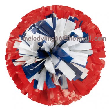 cheerleading pom pom 3/4*6" pom custom color baton dual-head on pair poms