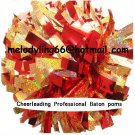 cheerleading pom pom 3/4*6" pom custom color baton dual-head on pair poms