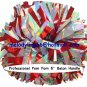 cheerleading pom pom 3/4*6" pom custom color baton dual-head on pair poms
