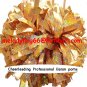 cheerleading pom pom 3/4*6" pom custom color baton dual-head on pair poms