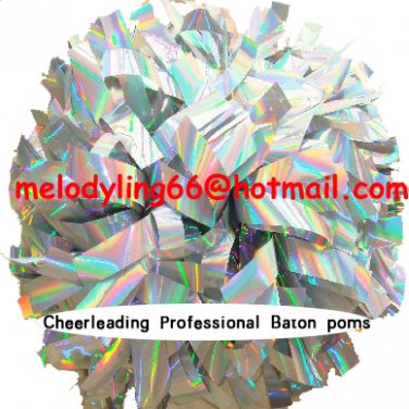 cheerleading pom pom 3/4*6" pom custom color baton dual-head on pair poms