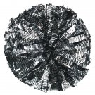 cheerleading pom 3/4*6" pom zebra in silver and black pom poms baton dual-head 14pairs