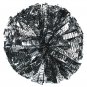 cheerleading pom 3/4*6" pom zebra in silver and black pom poms baton dual-head 14pairs